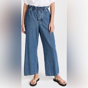 NWT XiRENA Cormick Paperbag Waist Wide Leg Denim Pants - XL